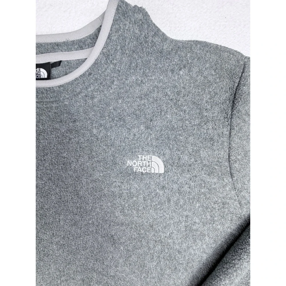 The North Face Polartec Fleece Pullover Mens XL Grey Crewneck Sweater NF0A4P8G